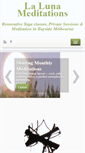 Mobile Screenshot of lalunameditations.com